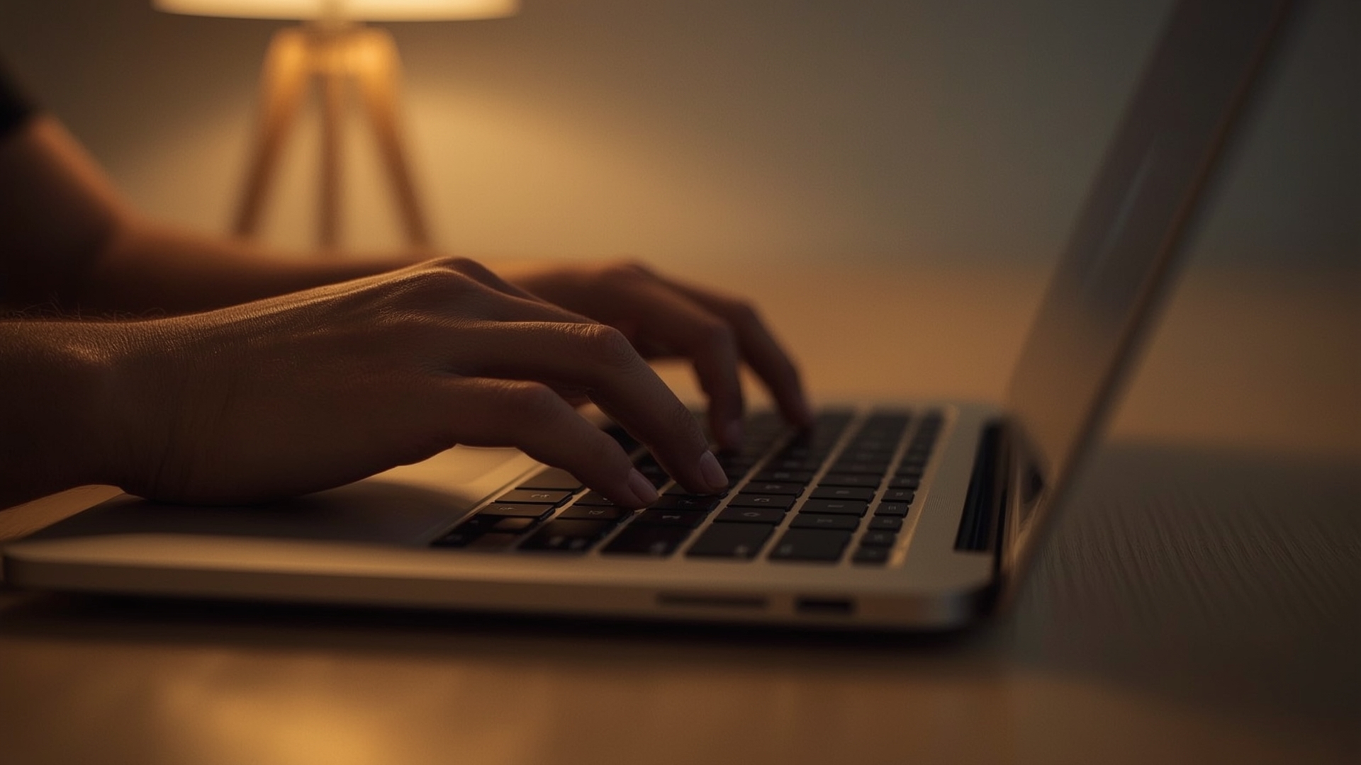 Founder carefully crafting a personalized LinkedIn connection message on laptop